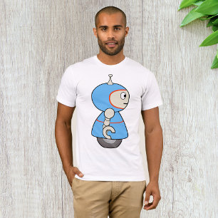 T-shirt Little Blue Robot Mens