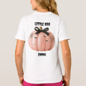 T-shirt Little Boo Personnalisé Citrouille Halloween (Dos)