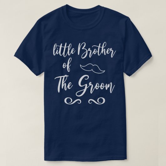 T-shirt Little Brother of Groom & Bride Wedding Matching  (Design devant)