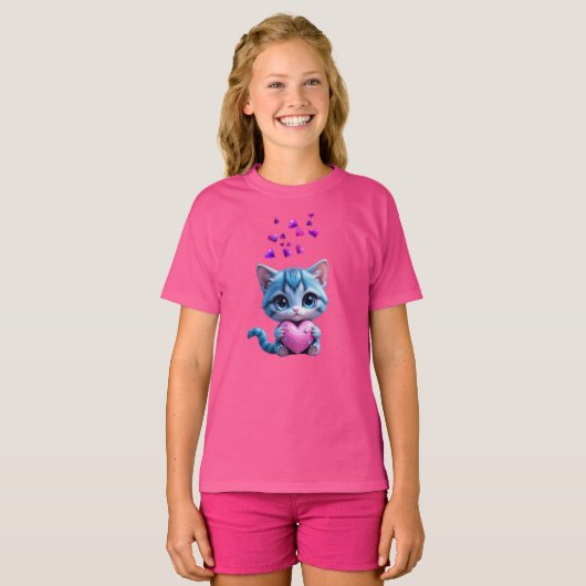 T-Shirt Little cat  (Devant entier)