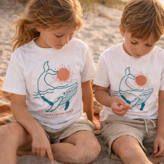 T-shirt Little Change Maker Kids Océan Baleine Côt