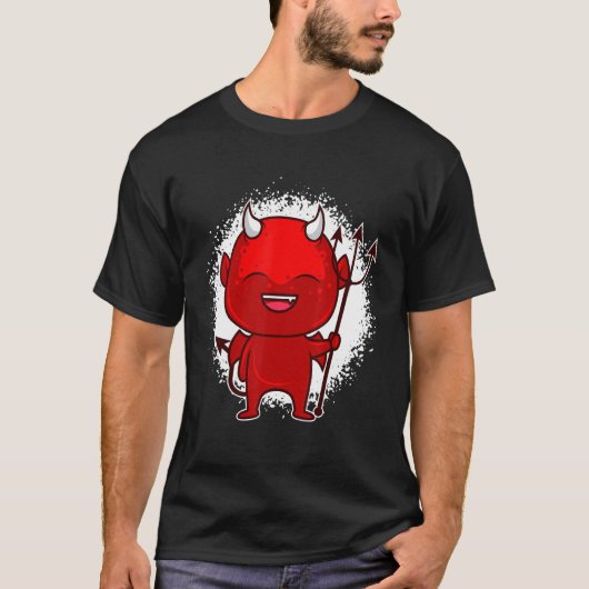 T-shirt Little Devil Satan Antichrist (Devant)