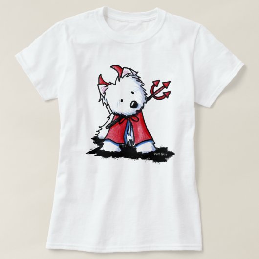T-shirt Little Devil Westie Apparel (Design devant)