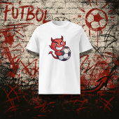 T-shirt Little Devil with a soccer ball
