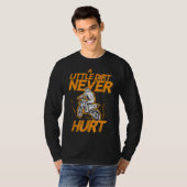T-shirt Little Dirt Never Hurle Vélo Moto Hommes B (Devant entier)