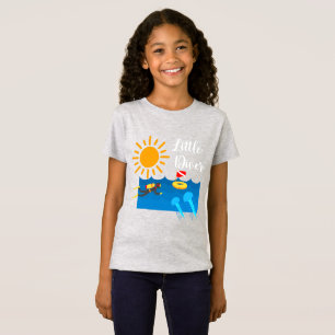 T-Shirt Little Diver avec Jelly Fish - Girls' Fine Jersey