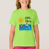 T-shirt Little Diver with Jelly Fish - Girls' Basic T-Shir (Devant)