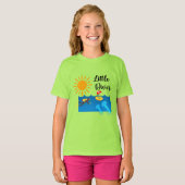 T-shirt Little Diver with Jelly Fish - Girls' Basic T-Shir (Devant entier)
