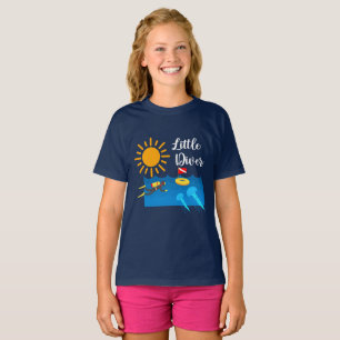 T-shirt Little Diver with Jelly Fish - Girls' Basic T-Shir