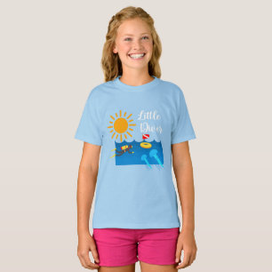 T-shirt Little Diver with Jelly Fish - Girls' Basic T-Shir