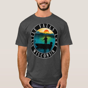 T-shirt Little Falls Lake Wisconsin Fishing