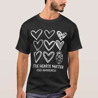 T-shirt Little Hearts Chd Disease Awareness Heart Warrior 