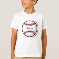 Little League Baseball Blanc Rouge Noir Nom