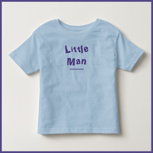T-shirt Little Man bleu mignon