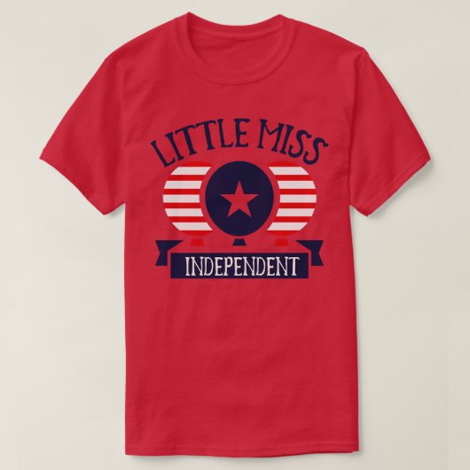 T-shirt Little Miss 4 juillet indépendante (Design devant)