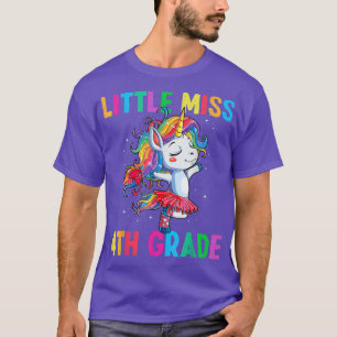 T-shirt Little Miss 4e Année Premier Jour De L'École Unico