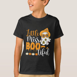 T-shirt Little Miss Boo tiful Boo Ghost Halloween Tod
