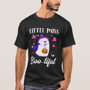 T-shirt Little Miss Boo Tiful Halloween Ghost Boo Drôle