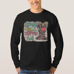 T-shirt Little Miss Cotton Tail Leopard Bunny Jour de Pâqu