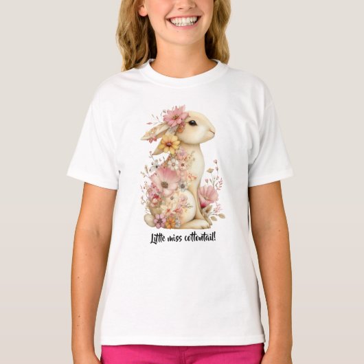 T-shirt Little Miss Cottontail (Devant)