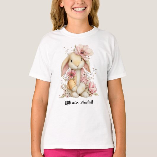 T-shirt Little Miss Cottontail (Devant)