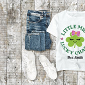 T-shirt "Little Miss Lucky Charm" St. Patrick's Day Tee