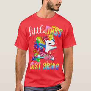 T-shirt Little Miss Première Classe Funny Unicorne Premier