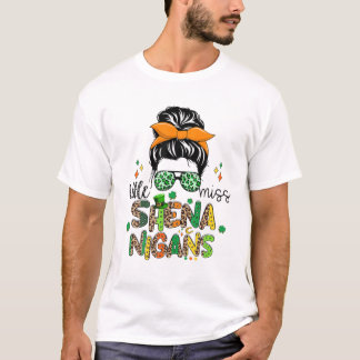 T-shirt Little Miss Shenanigans Messy Bun Lunettes de sole