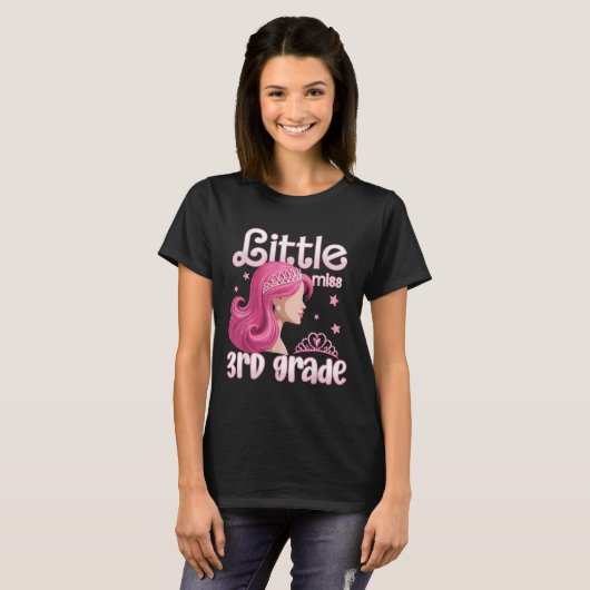 T-shirt Little Miss Third Grade Back To School Teacher Stu (Devant entier)