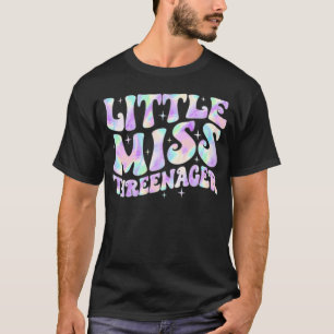T-shirt Little Miss Trois-Enager 3E Anniversaire Fille Boh
