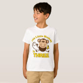 T-shirt Little Monkey 3e anniversaire garçon (Devant entier)