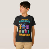 T-shirt Little Monster Est 100 Jours Smarter School Kids L (Devant entier)