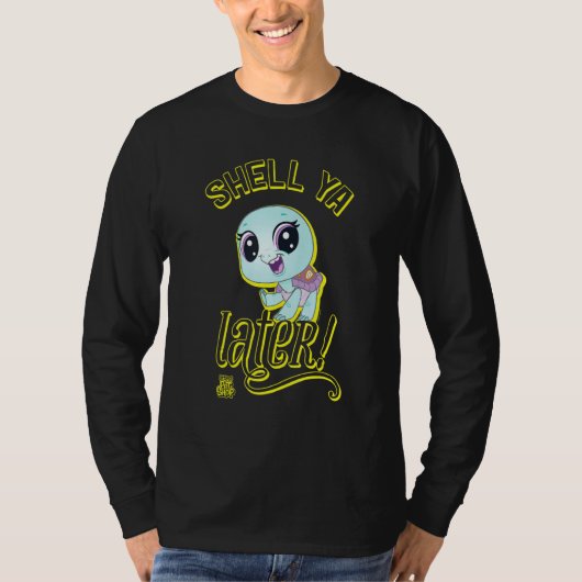 T-shirt Little Pet Shop Shell Ya Plus Tard Turtle! (Devant)