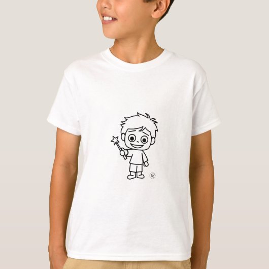 T-shirt Little Phiri et baguette magique (Devant)