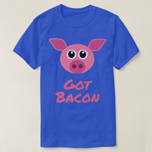 T-shirt Little Pig Says Got Bacon  (Design devant)