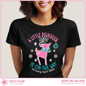 T-shirt Little Reindeer on the Way Pregnancy Announcement
