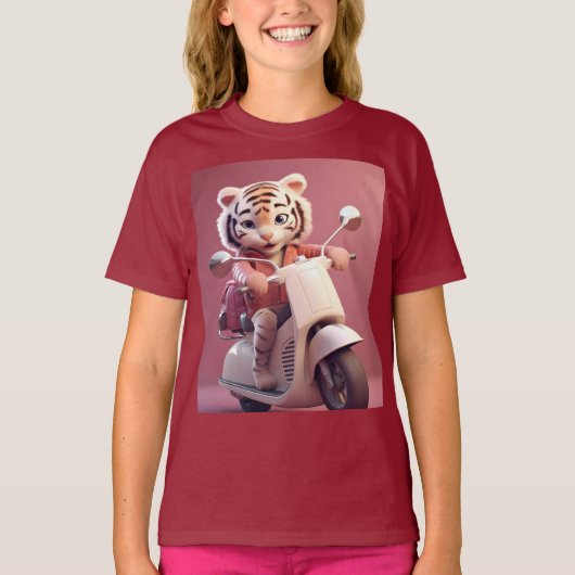 T-shirt Little Roar, tigre Big Dreams (Devant)
