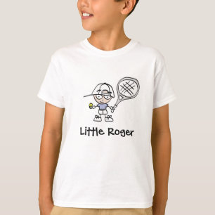 T-shirt Little Roger Tennis Cartoon pour garçons