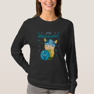 T-shirt Little Shield-Maiden Lagertha's Shield Girl Norse