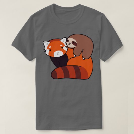 T-shirt Little Sloth et Red Panda (Design devant)