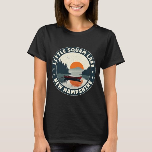T-shirt Little Squam Lake New Hampshire Sunset T Shirt (Devant)