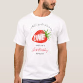 T-shirt Little Sweetie fraise 1er anniversaire parents (Devant)