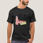 T-shirt Little Tis' Season Christmas Tree Cakes Debbie (Devant)