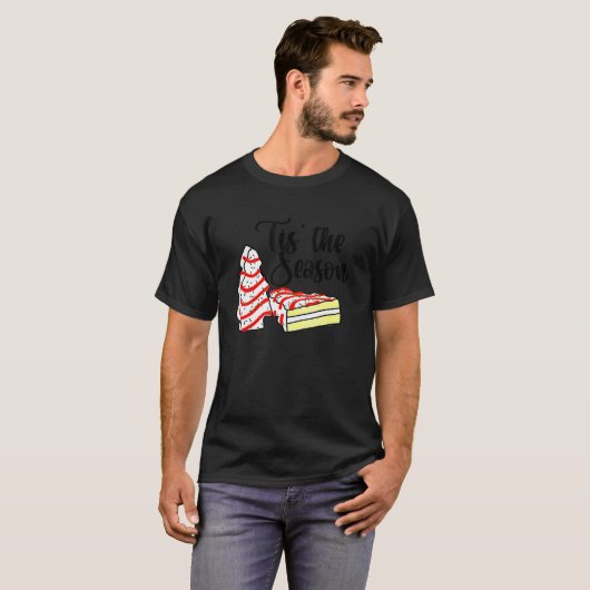 T-shirt Little Tis' Season Christmas Tree Cakes Debbie (Devant entier)