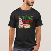T-shirt Little Tis' Season Christmas Tree Cakes Debbie (Devant)