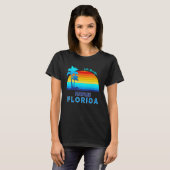 T-shirt Little Torch Key Naples Florida Retro Tropical Bea (Devant entier)