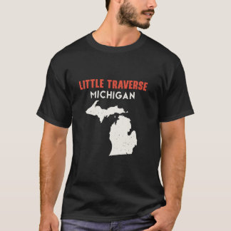 T-shirt Little Traverse Michigan USA State America Travel