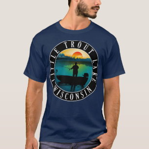T-shirt Little Trout Lake Wisconsin Fishing