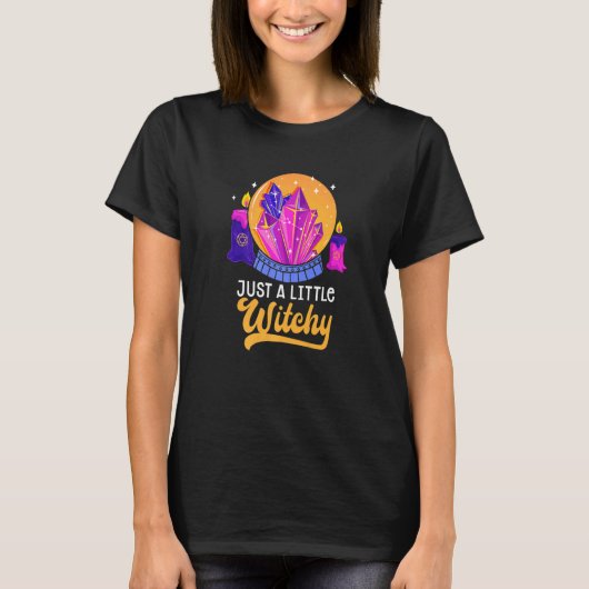 T-shirt Little Witchstal Crystal Divination Ball Cartes de (Devant)