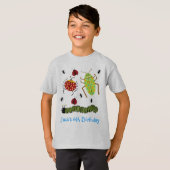 T-shirt Littlebeane branche la fourmi sur table d'écoute (Devant entier)